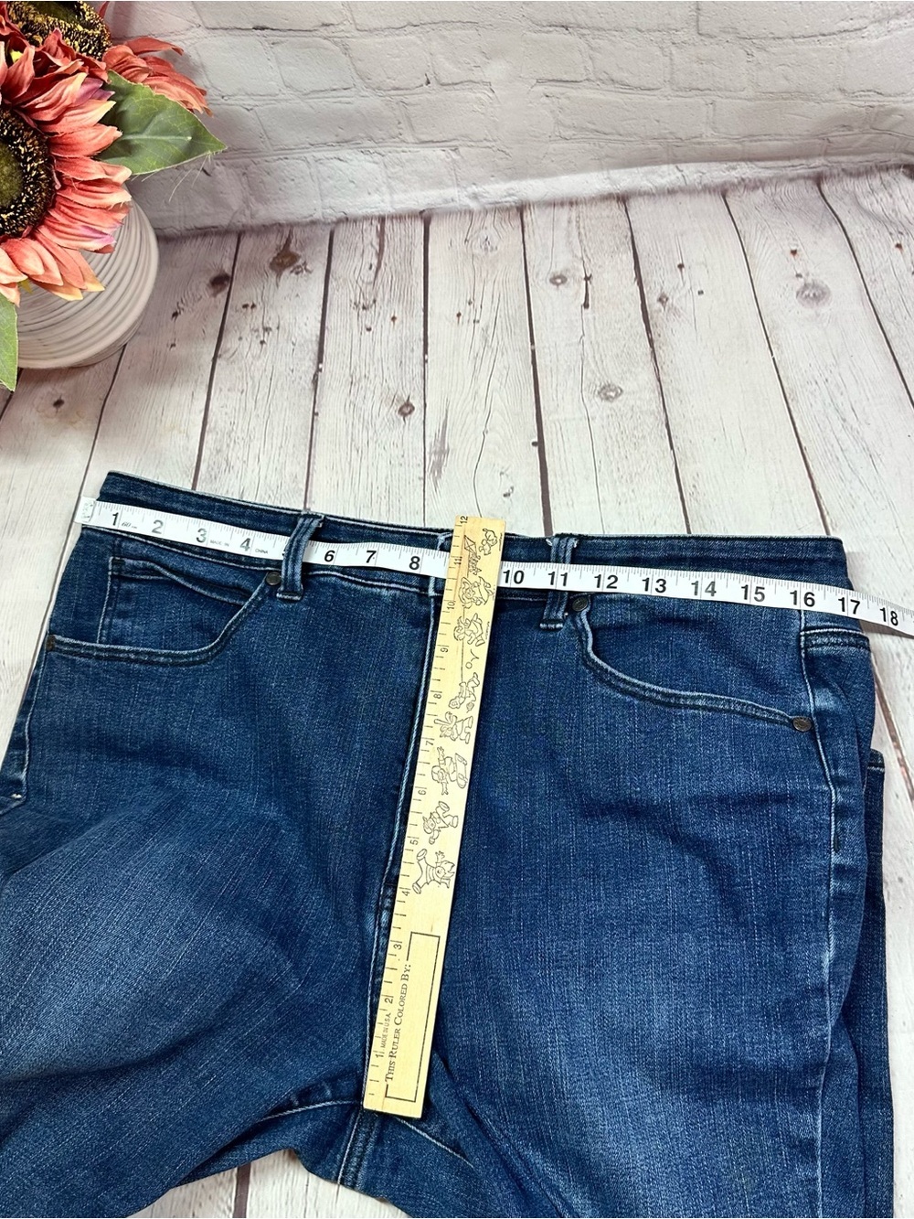 Talbots flawless high waist straight leg Jeans Women 12 minimalist boho casual - Picture 3 of 6